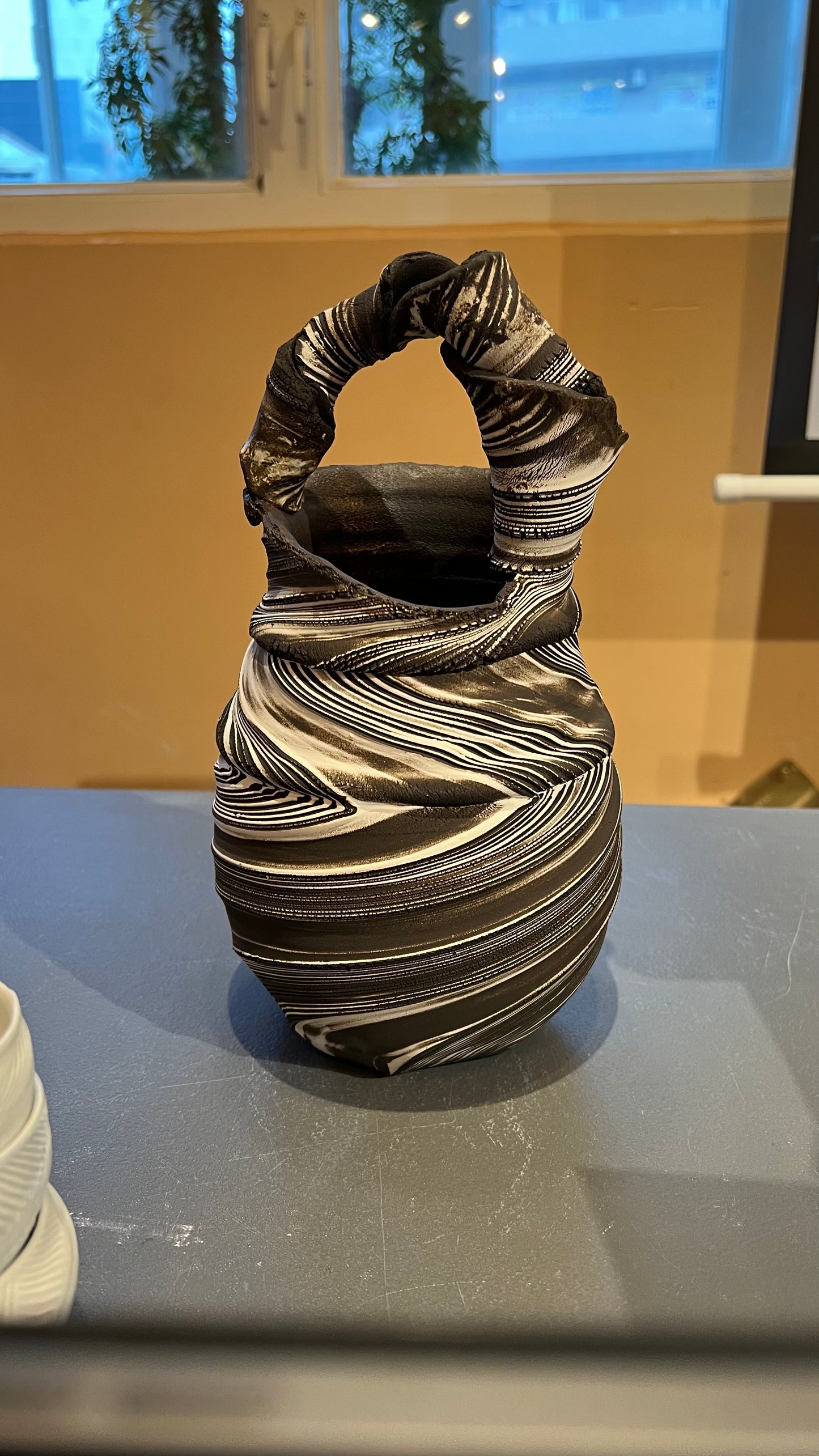17. Spiral Vase with Handle I