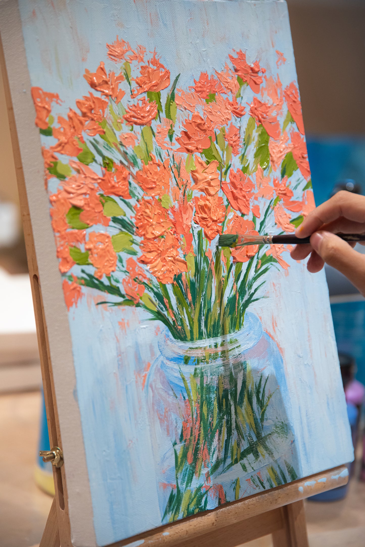 立體花畫班 Textured Floral Painting Workshop