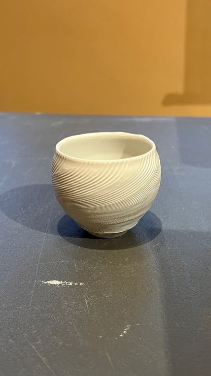 38. Porcelain Spiral Cup VI